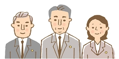 弁護士3人