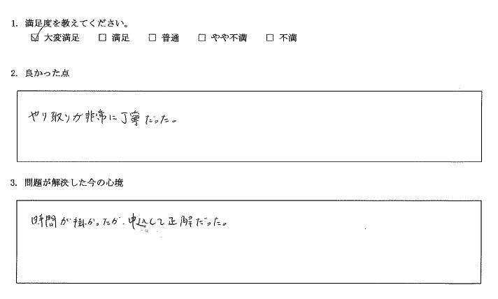 申し込んで正解でした