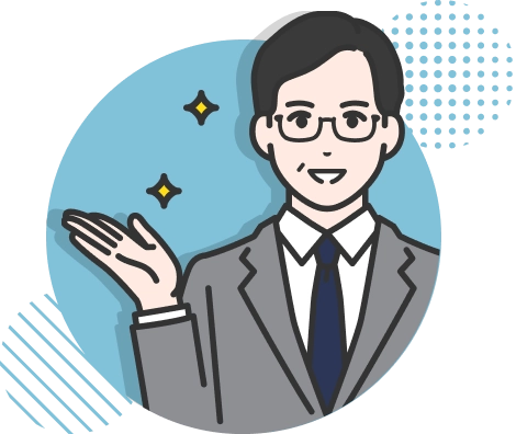 説明する男性